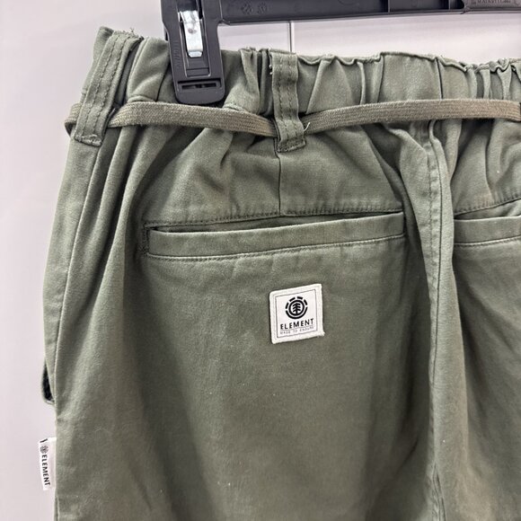ELEMENT Skateboards Utility Chillin Twill Pants Large Big Fit Drawstring olive - Picture 10 of 14